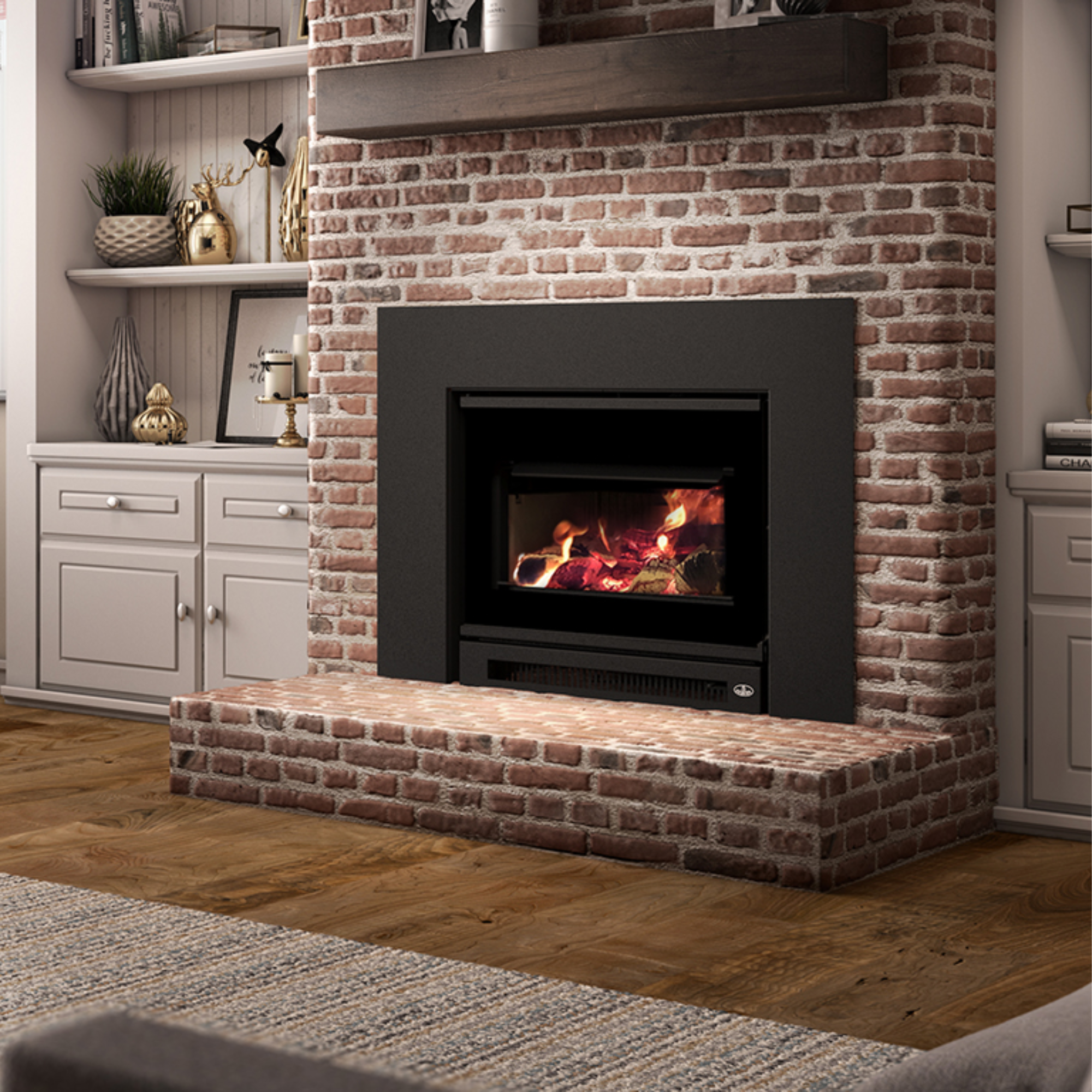 Osburn Inspire 2000 I EPA Certified Wood Burning Fireplace Insert Bundle - Efficient Home Heating for Living Rooms & Cabins