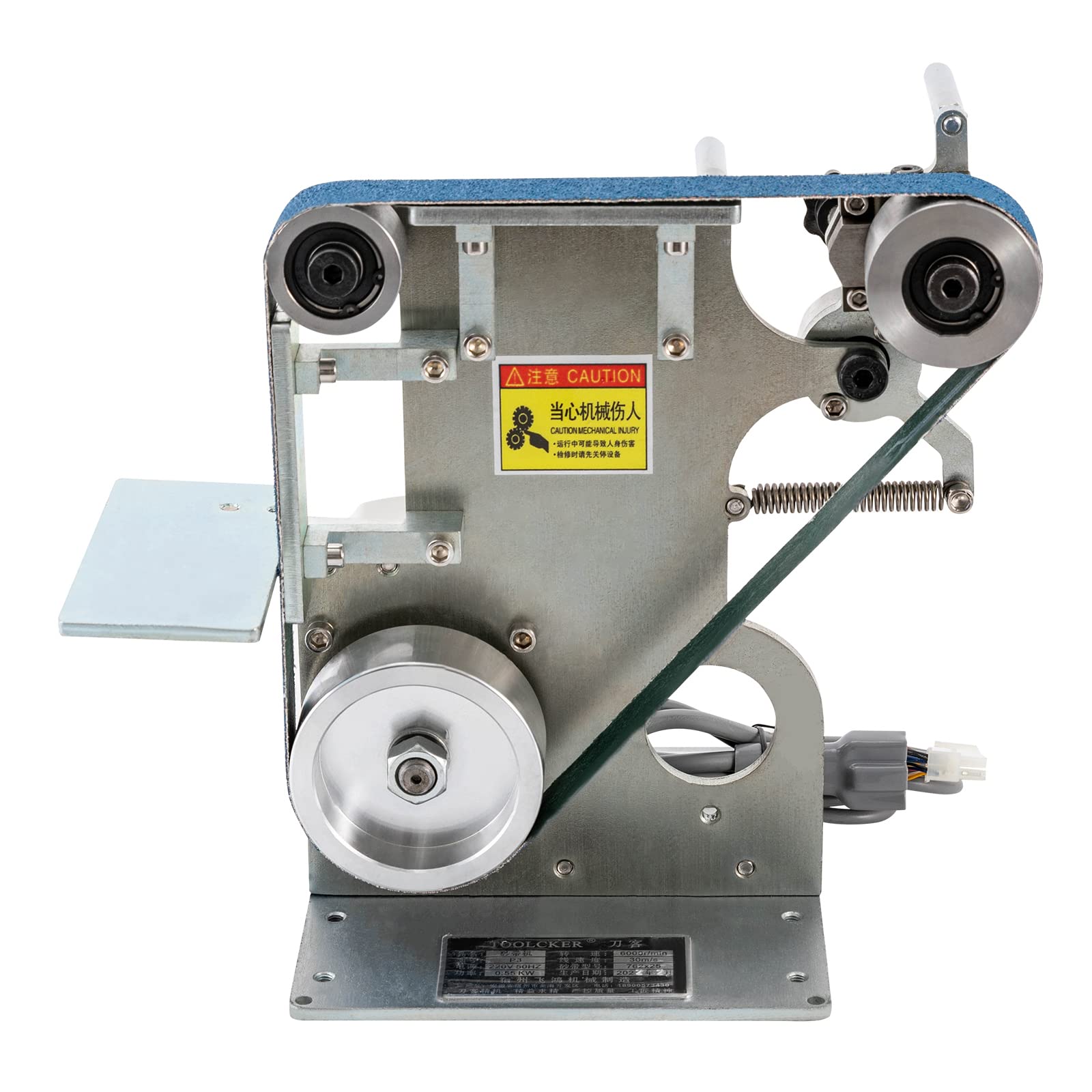 550W Mini Belt Sander & 6000RPM Disc Polisher Grinder - Brushless Motor Multi-Function Workbench with Controller - Perfect for Woodworking, Metal Polishing & DIY Projects