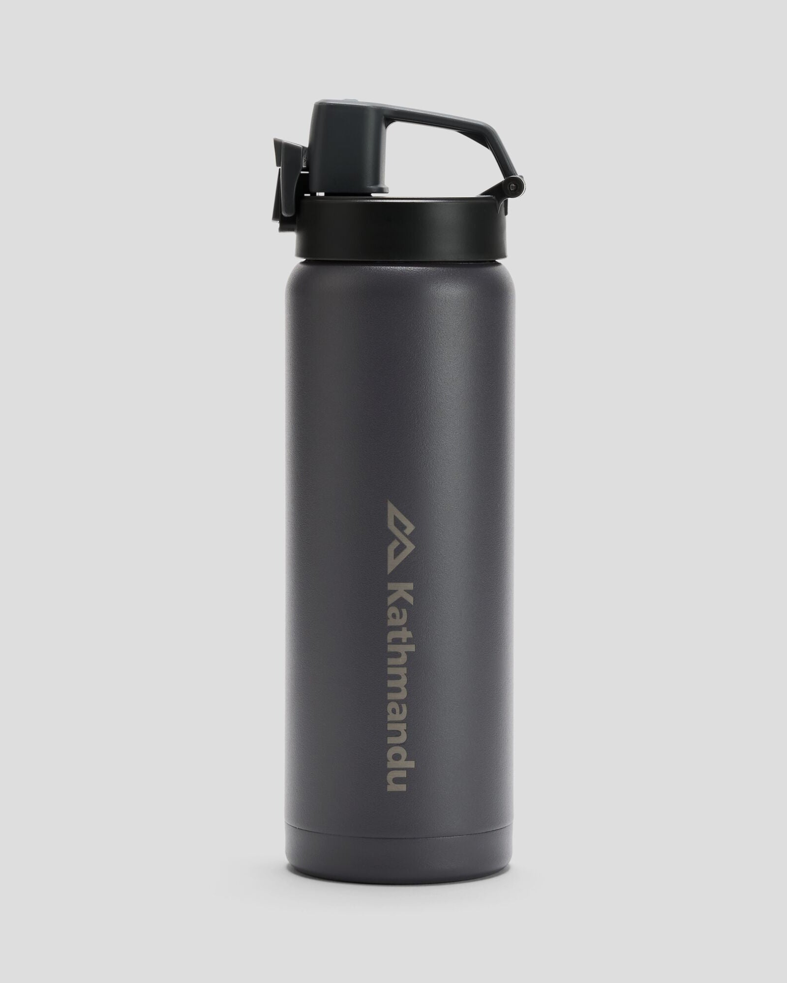 Insulated Stainless Steel Water Bottle 600ml - Black Stingray Design, Leak Proof & BPA Free - Perfect for Gym, Hiking, Travel & Everyday Hydration