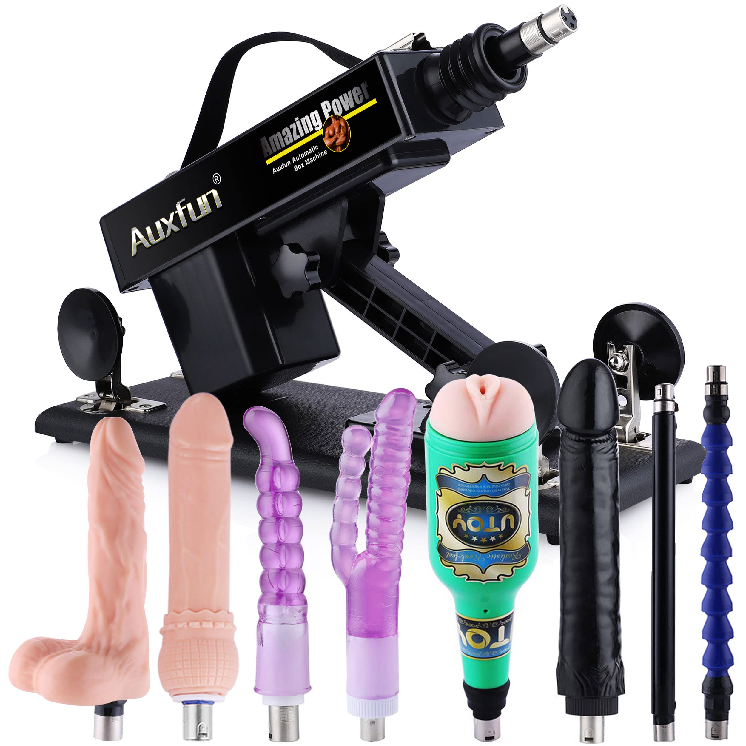 Premium Thrusting Sex Machine for Women & Men - Hands-Free Love Machine with 3 XLR Connector & Masturbator | Perfect for Solo Play, Couples & BDSM Scenes