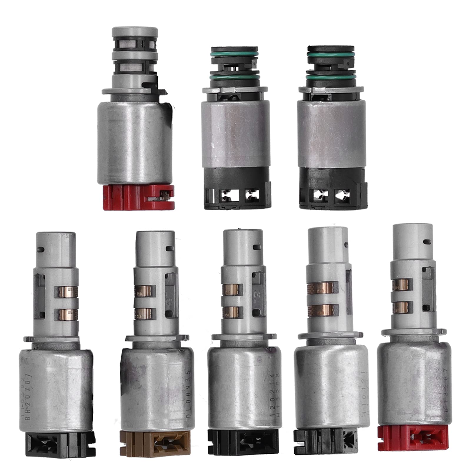 Fydun 8pcs Transmission Solenoid Kit A6MF1/2 A6LF1/2/3 - Compatible with Hyundai Avante/Elantra/Grandeur 6 Speed Automatic Transmission - Smooth Gear Shifting & Improved Performance - Perfect for Transmission Repair & Maintenance