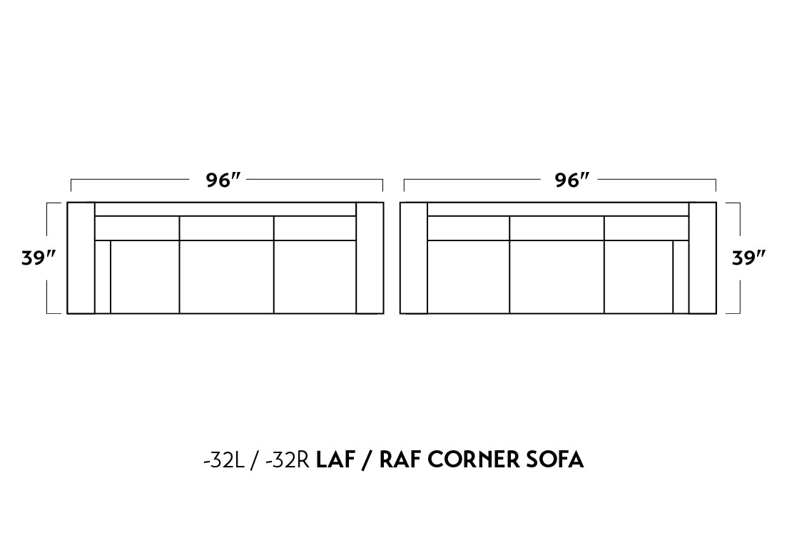 Luxury RAF Corner Sofa in Genuine Leather - Modern Track Design for Living Room, Lounge & Home Theater