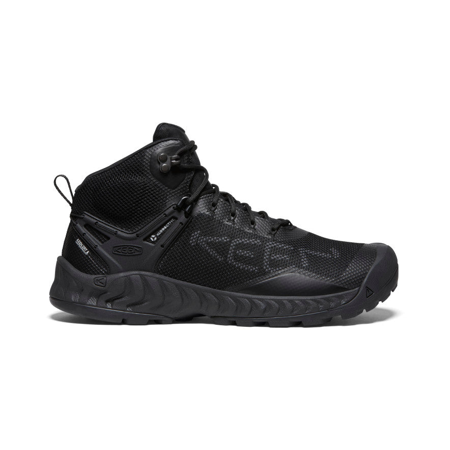 Nike Men's EVO MID WP Waterproof Hiking Boots - Triple Black Color for Outdoor Adventures & Trail Running