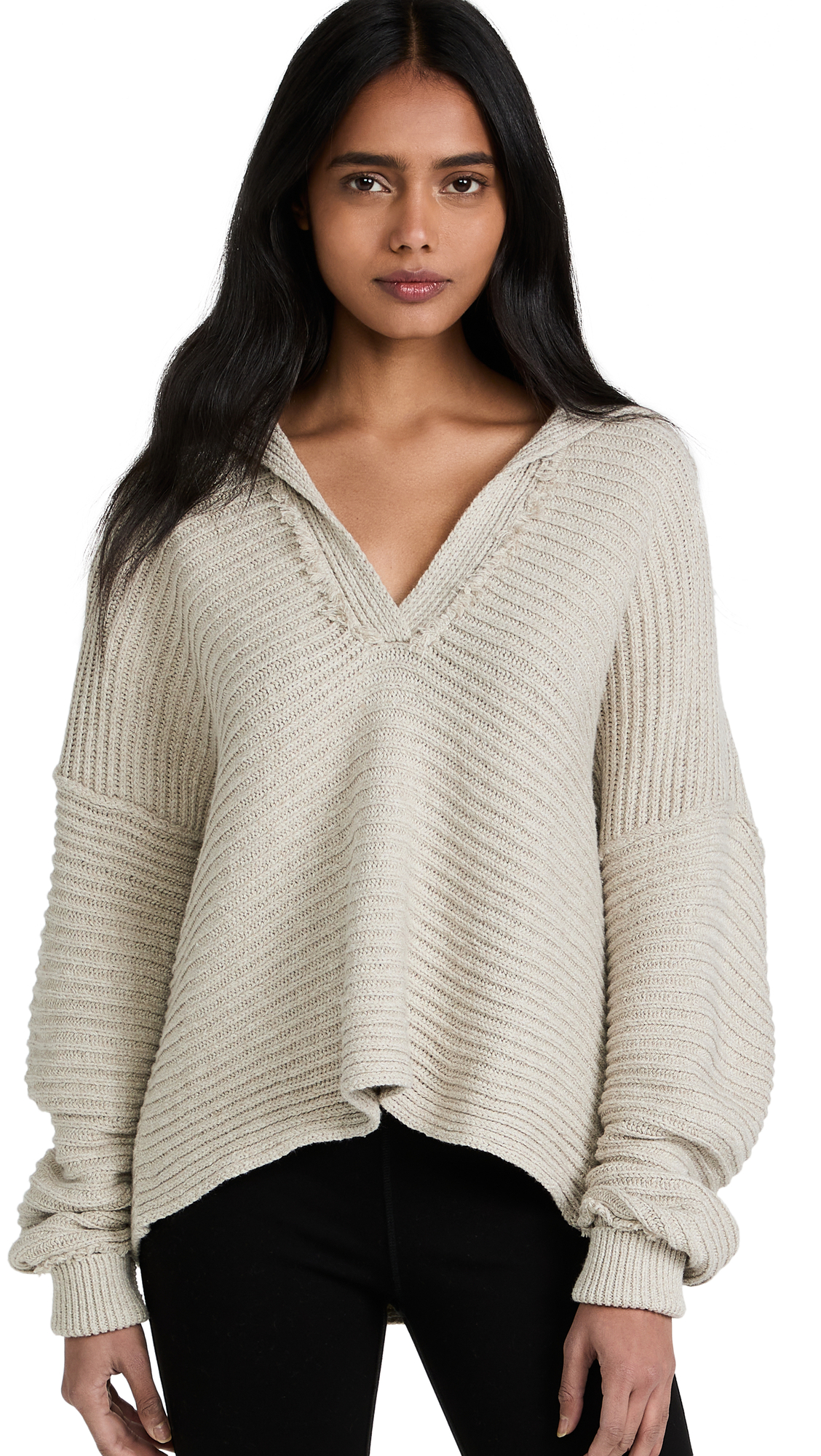 Free People Women's Marlie Pullover Sweater - Cozy Knit Long Sleeve Crewneck Top for Casual Wear, Fall & Winter Fashion