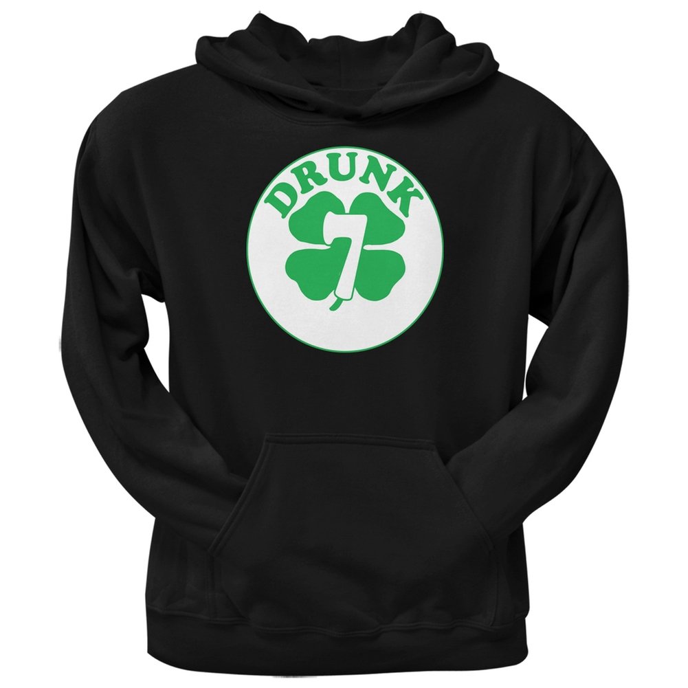 Old Glory St. Patrick's Day Hoodie - Irish Pride Seven Black Pullover for Men | Perfect for Pub Crawls, Irish Festivals & St. Paddy's Day Celebrations