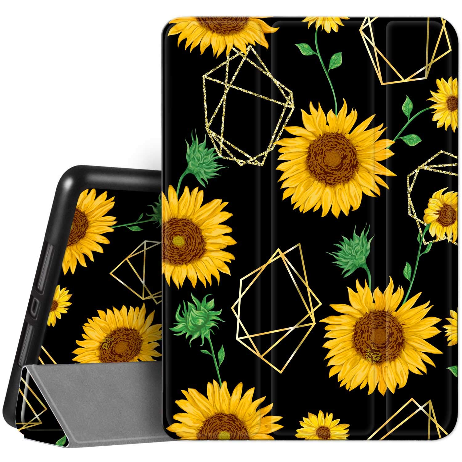Hepix iPad 9th/8th/7th Generation Case (2021/2020/2019) - Sunflower Design 10.2