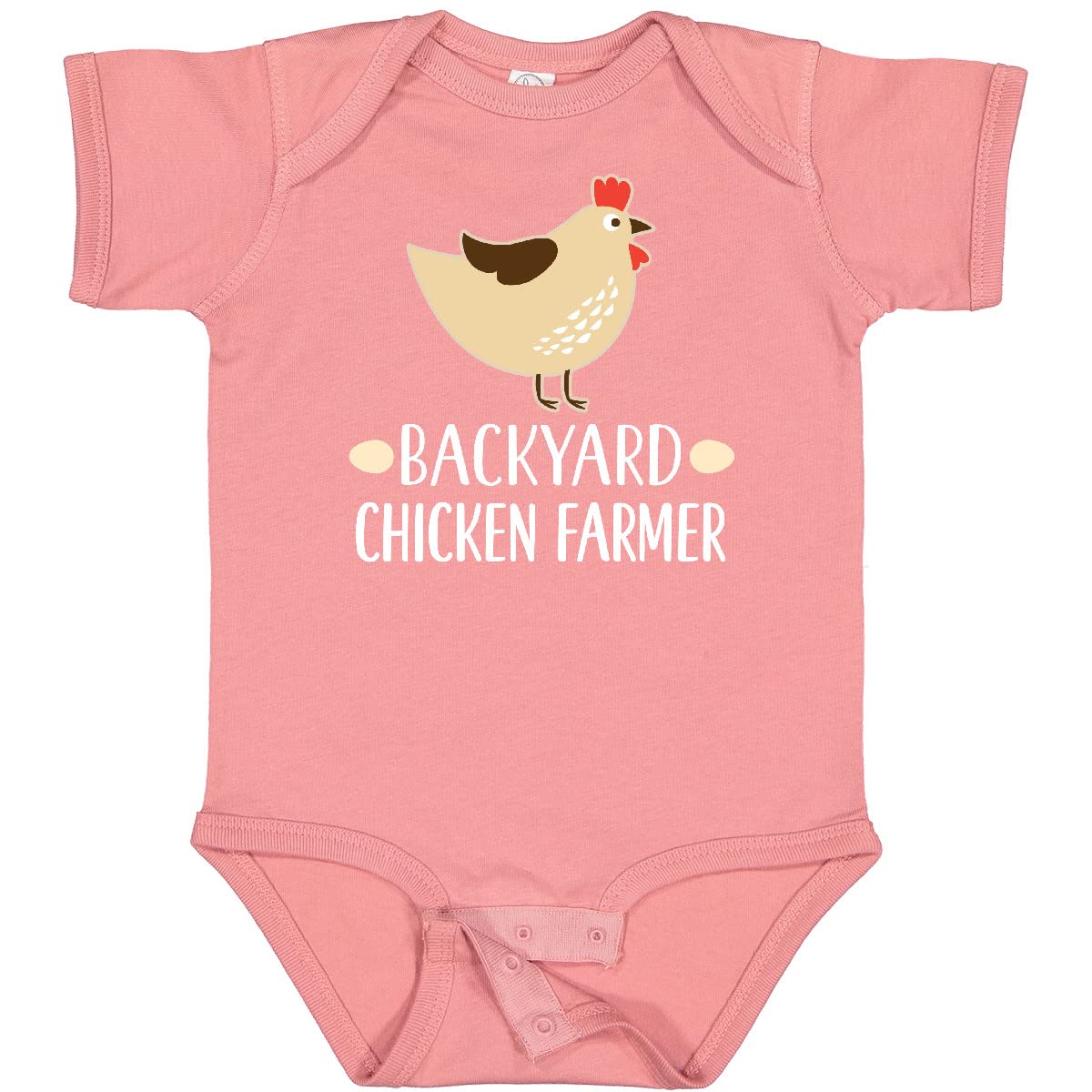Inktastic Backyard Chicken Farmer Baby Bodysuit - Cute Farm Animal Onesie for Newborns & Infants - Perfect for Farm-Themed Parties, Photo Shoots & Everyday Wear