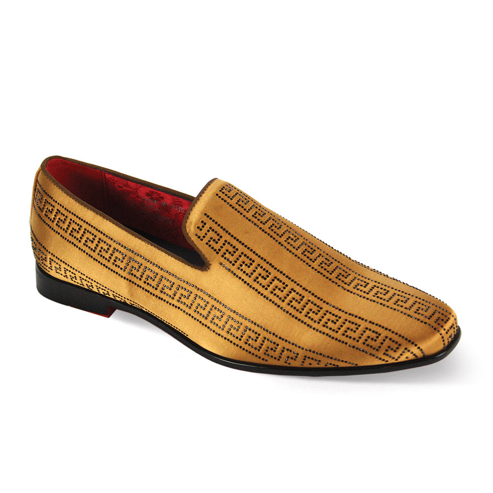 After Midnight Exclusive Vito Gold & Black Dress Shoes for Men | Formal Business & Wedding Oxford Shoes | Premium Leather Comfortable Dress Footwear