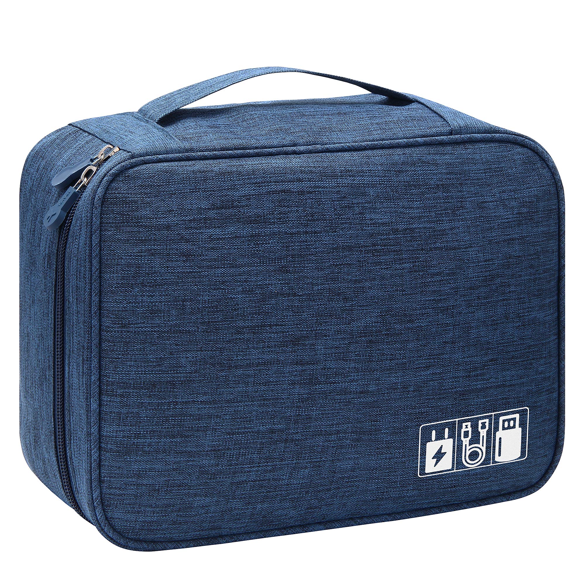 VOCUS Electronics Organizer Travel Cable Organizer Bag - Portable Tech Storage Case for Charger, Cord, Power Bank & Hardware - Perfect for Travel, Office & Home Organization