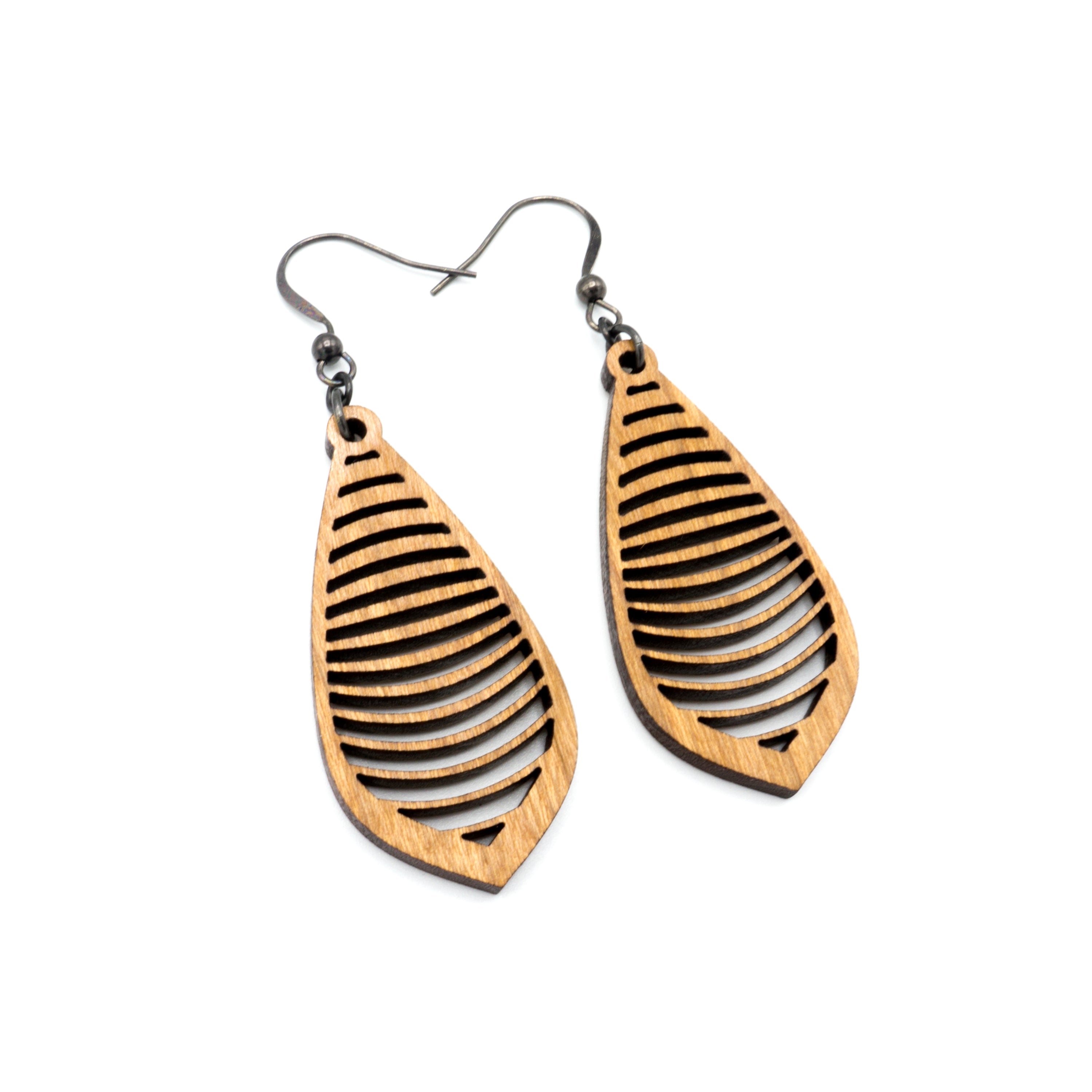 Gem Point 14K Gold Plated Wooden Cherry Earrings for Women - Handmade Dangle Drop Earrings for Casual Wear, Date Night & Special Occasions