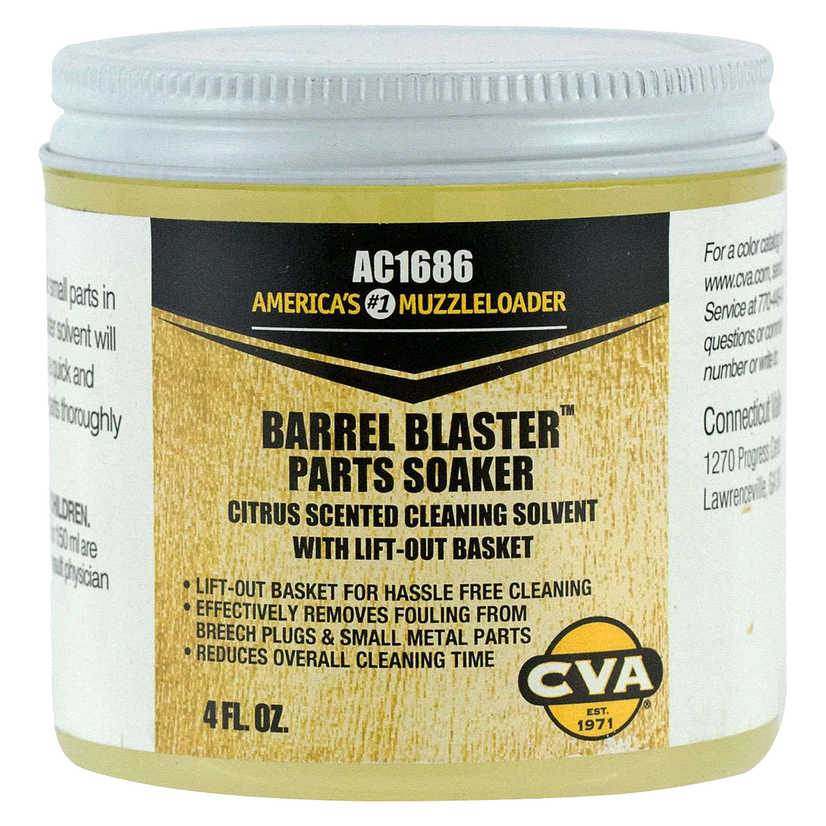 CVA Barrel Blaster™ Parts Soaker - Gun Cleaning Kit for Muzzleloaders & Firearms - Perfect for Hunting, Range Maintenance & Outdoor Shooting Gear Care