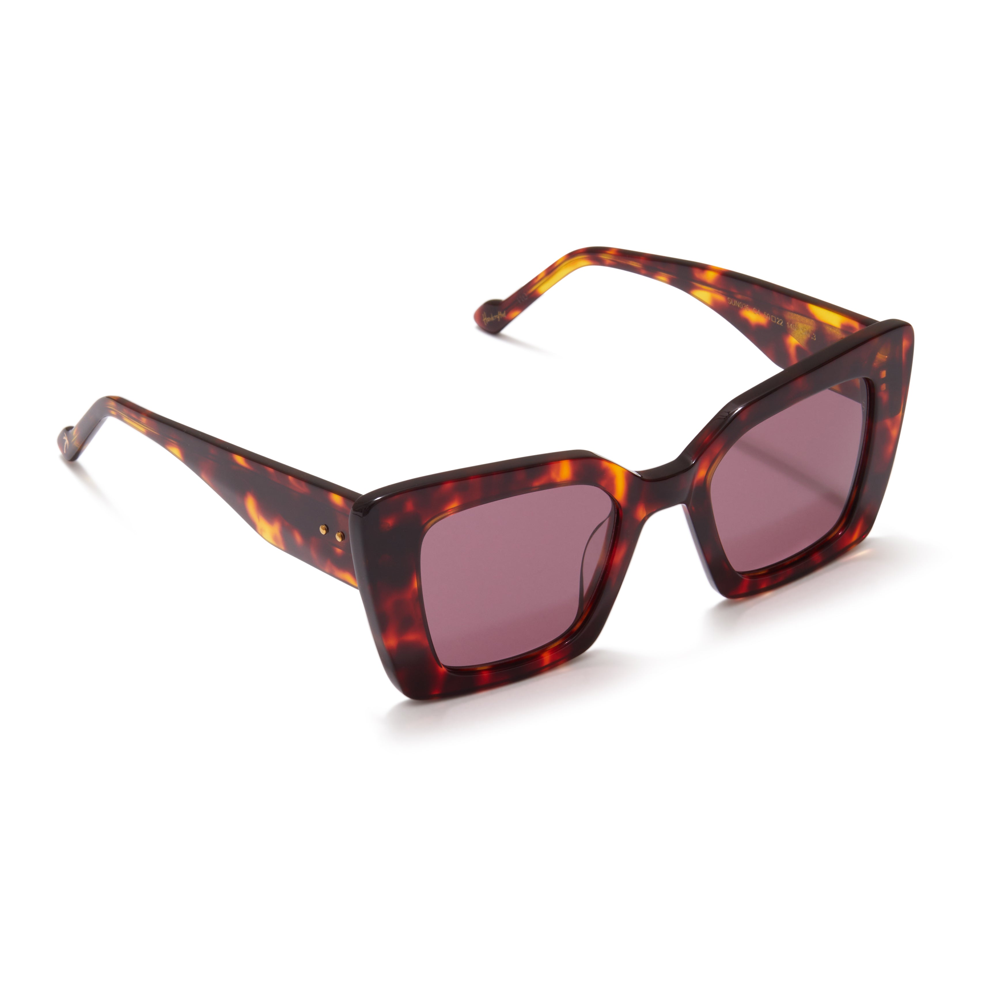 Red Tortoise Shell Pattern Isla Sunglasses - Stylish UV Protection Shades for Beach, Driving & Outdoor Activities