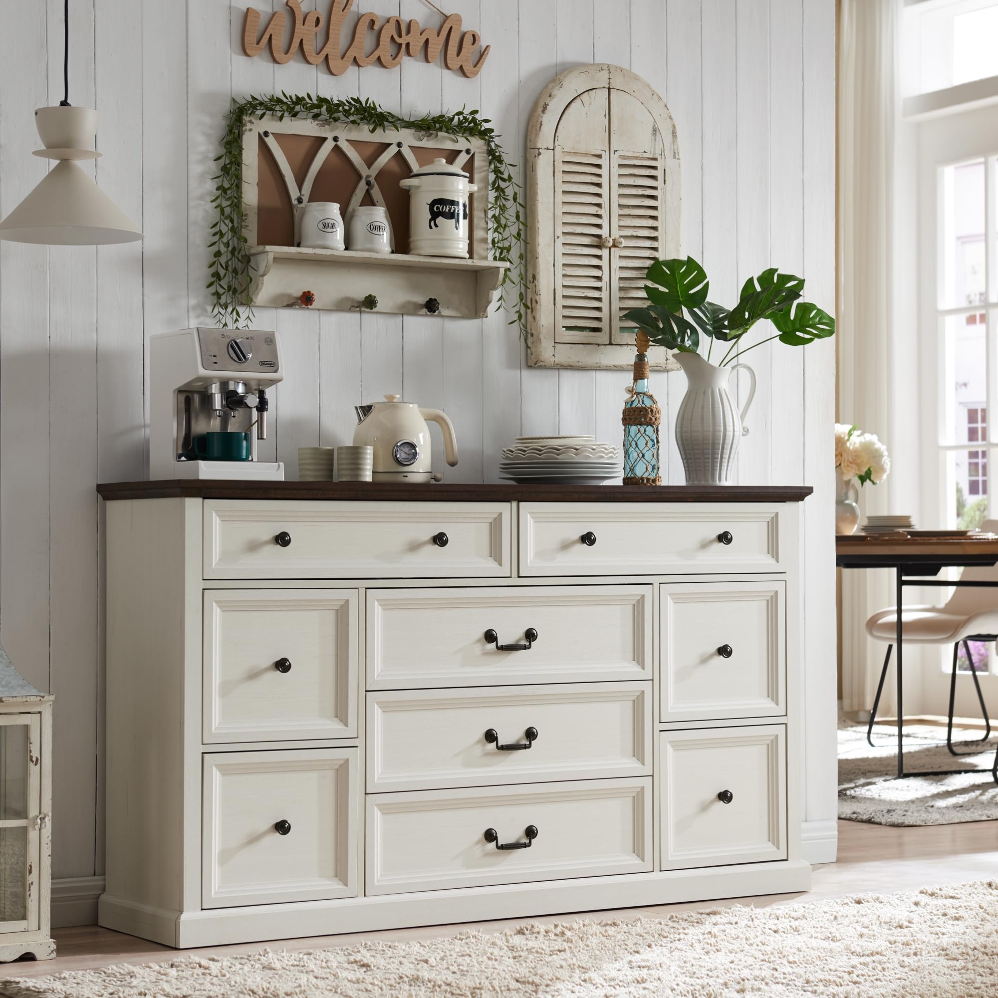 Rustic Farmhouse Buffet Cabinet - 60