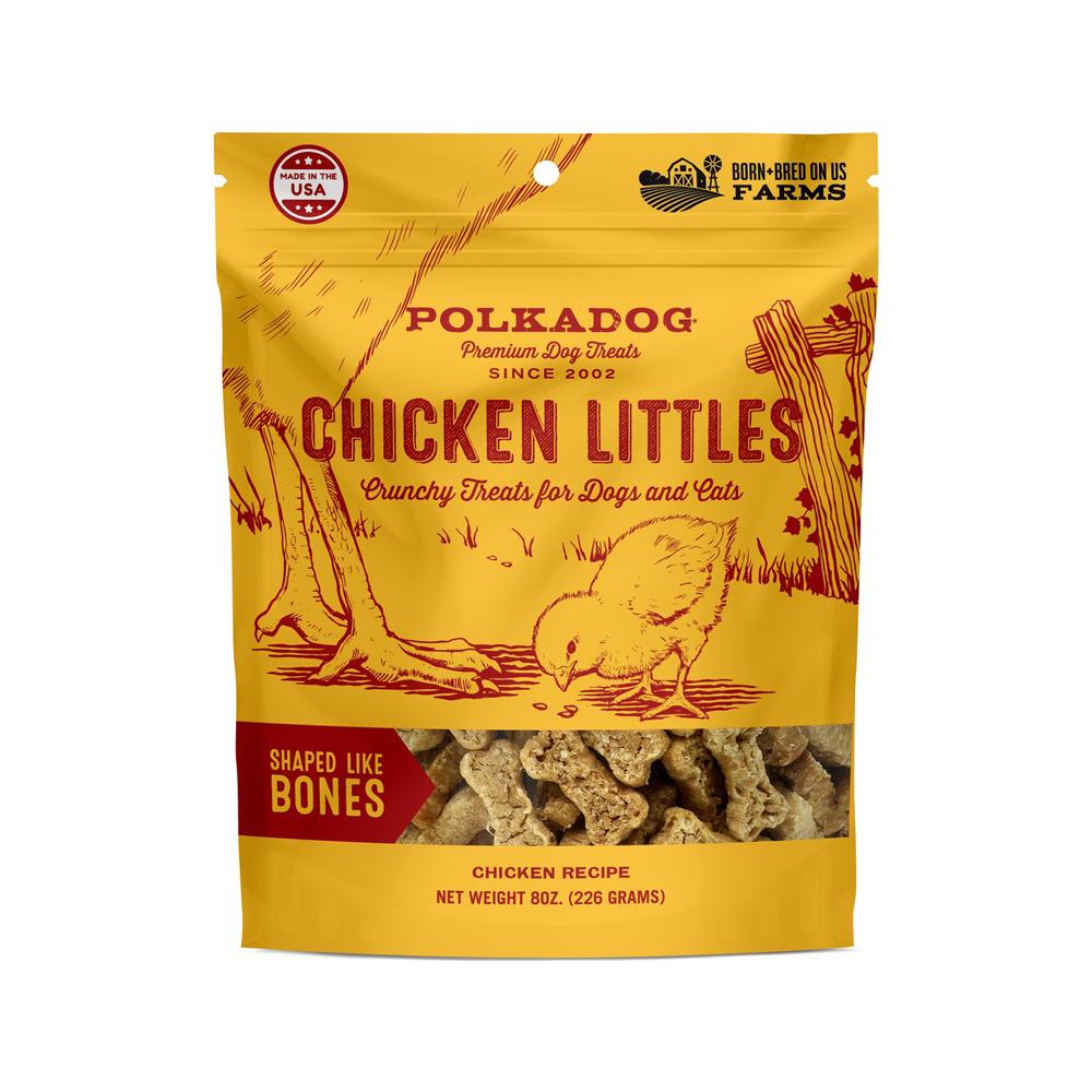 Chicken Littles Bone Shaped Crunchy Dog & Cat Treats - Natural Pet Snacks for Training, Rewards & Dental Health Care