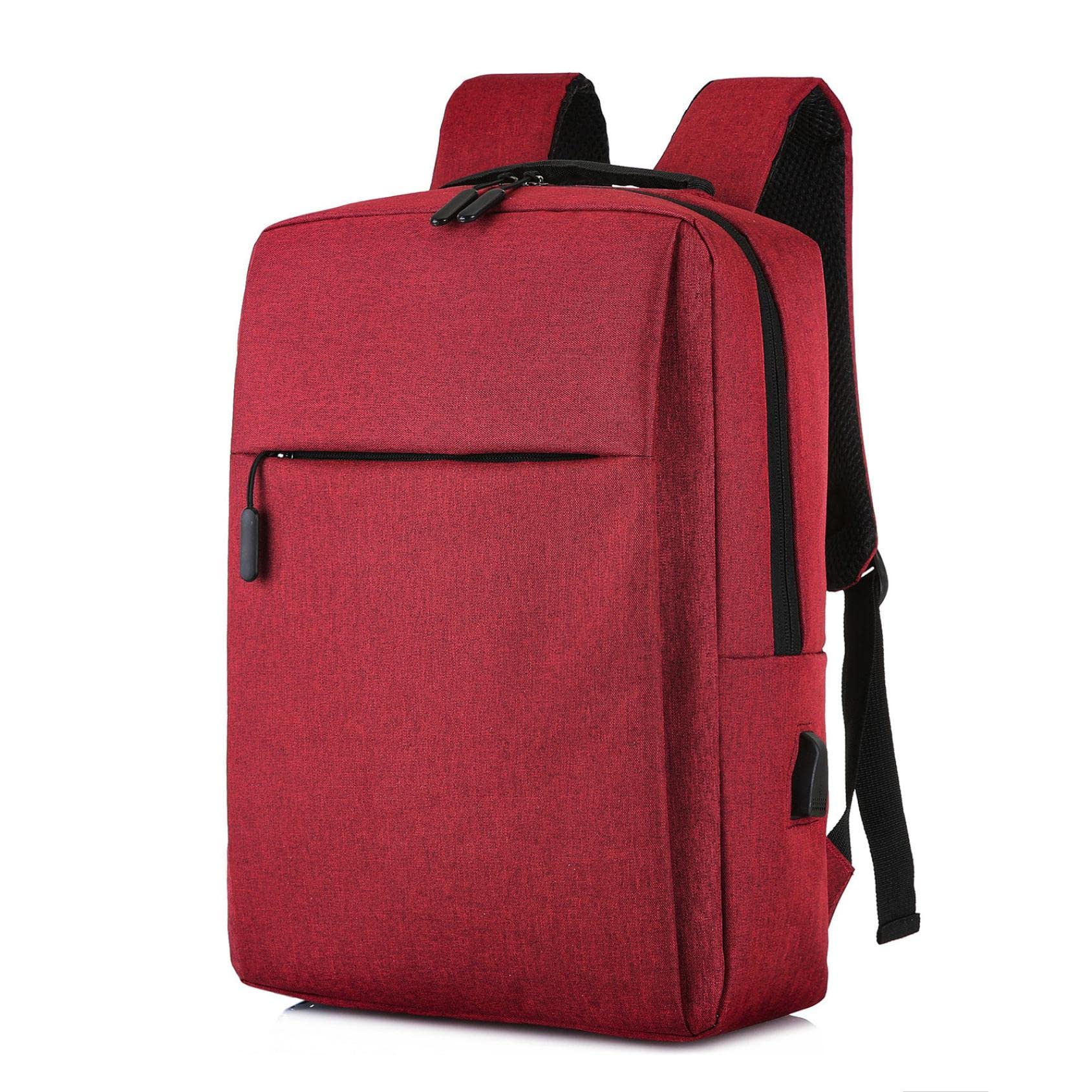 Slim Durable 15.6 Inch Laptop Backpack with USB Charging Port - Water Resistant Business Travel Backpack for Men & Women, Perfect for College, School, Office & Commuting