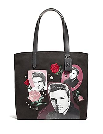 Coach Elvis Collage Canvas Tote Bag - Stylish Designer Handbag for Women, Perfect for Work, Travel & Everyday Use