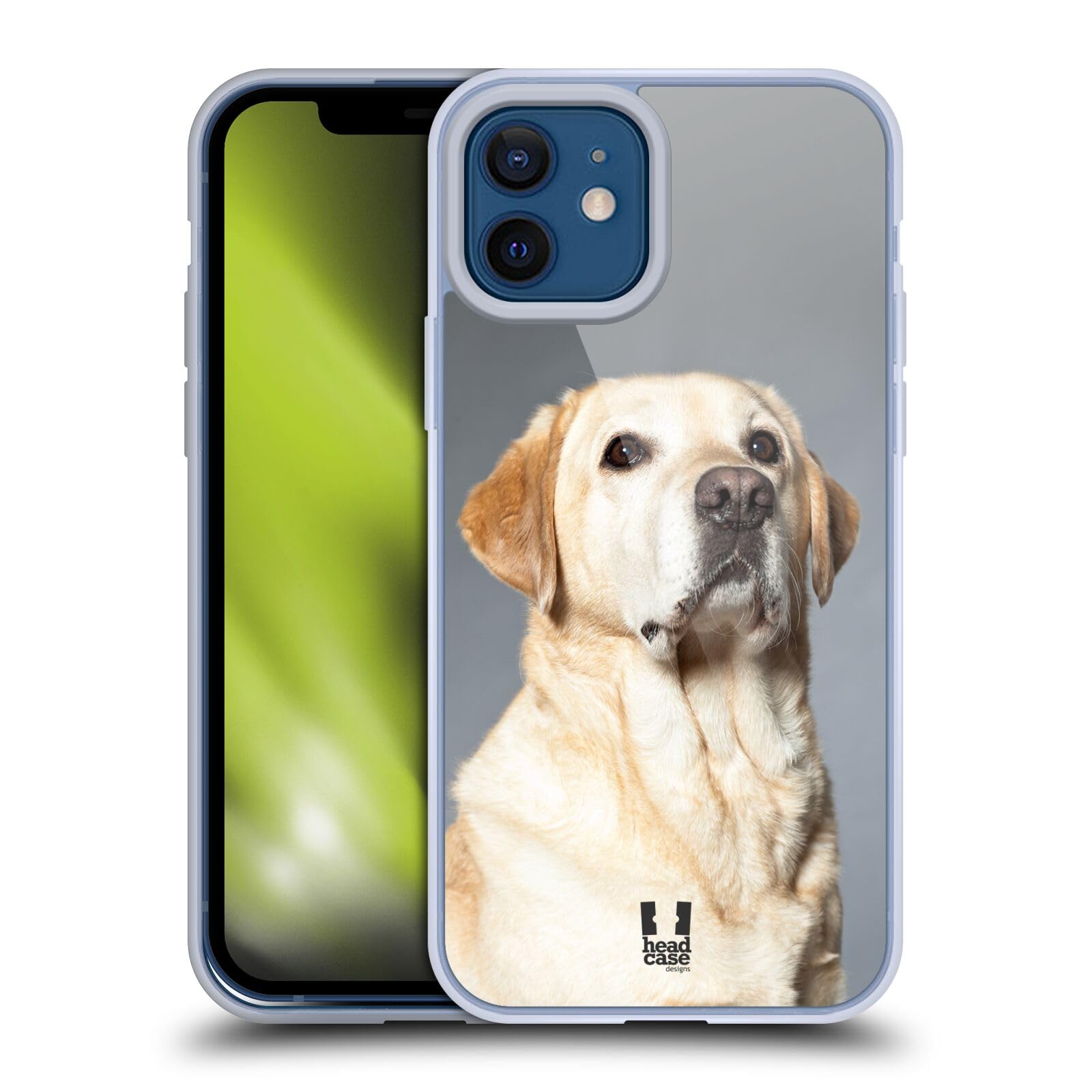 Blonde Labrador Retriever Dog Soft Gel Phone Case - Compatible with iPhone 12 & iPhone 12 Pro | Cute Pet Lover Accessory for Dog Owners & Animal Enthusiasts | Perfect Gift for Labrador Fans, Daily Use & Protection