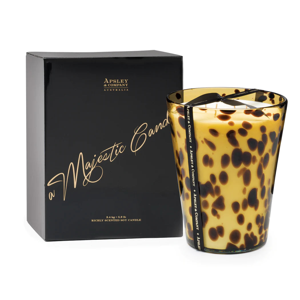 Premium Luxury Scented Candle - Vesuvius 2.4kg by Apsley & Co | Handmade Soy Wax Candle for Home Decor, Romantic Dinner, Spa Relaxation & Gift Giving