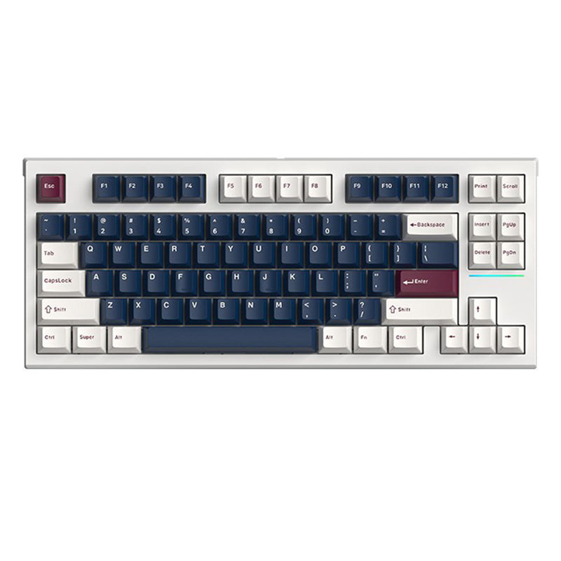 FL·ESPORTS FL750 87-Key RGB Mechanical Gaming Keyboard - Blue Switches, Wired USB, Anti-Ghosting - Perfect for Esports, Gaming & Office Work
