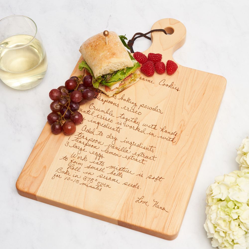 Personalized Engraved Maple Recipe Board - 16