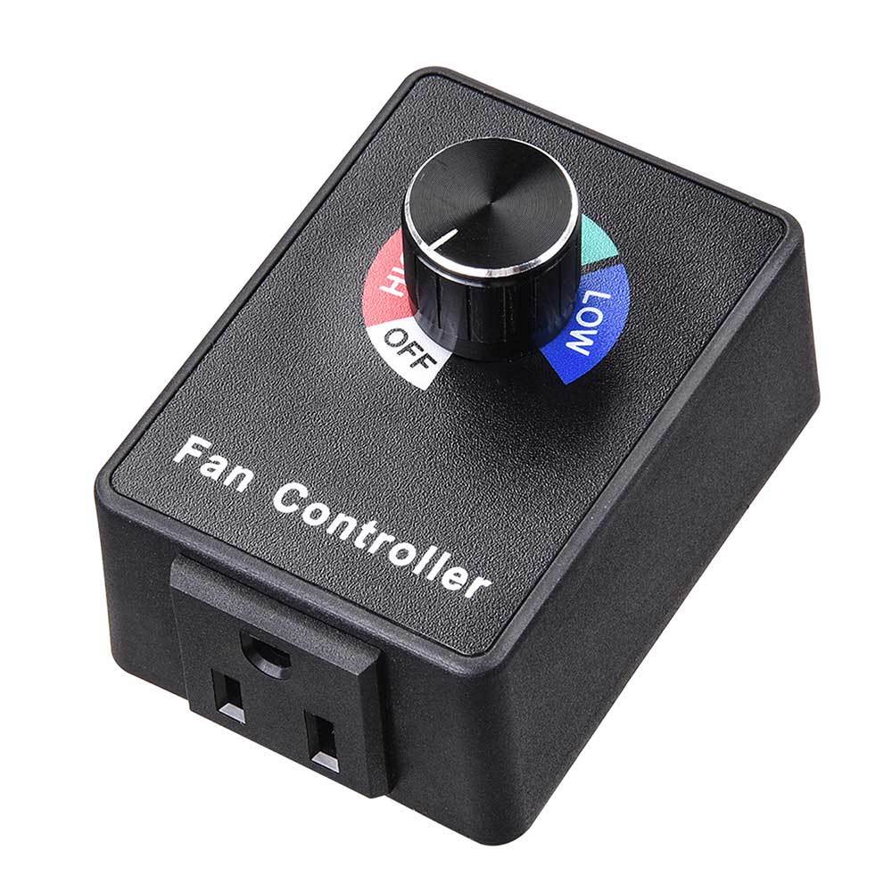 TheLAShop Max 350W Hydroponic Inline Duct Fan with Speed Controller - Quiet High CFM Grow Tent Ventilation Fan for Indoor Gardening & Hydroponics Systems