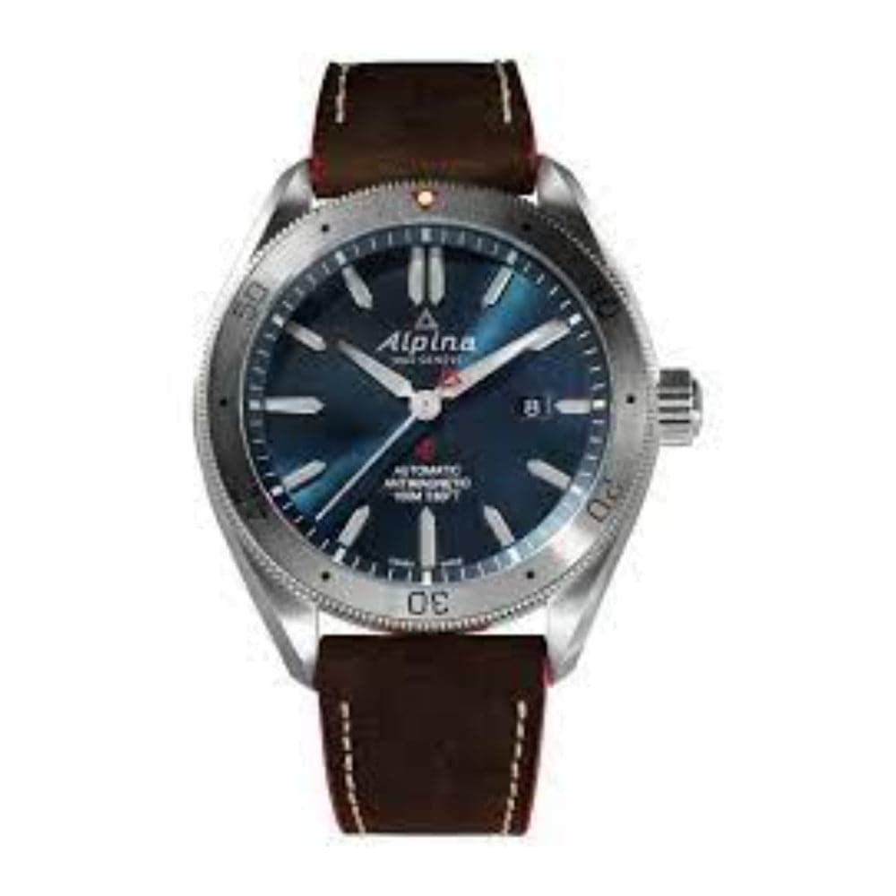ALPINA ALPINER 4 Automatic Men's Watch AL 525NS5AQ6 - Luxury Swiss Timepiece for Business, Outdoor & Everyday Wear