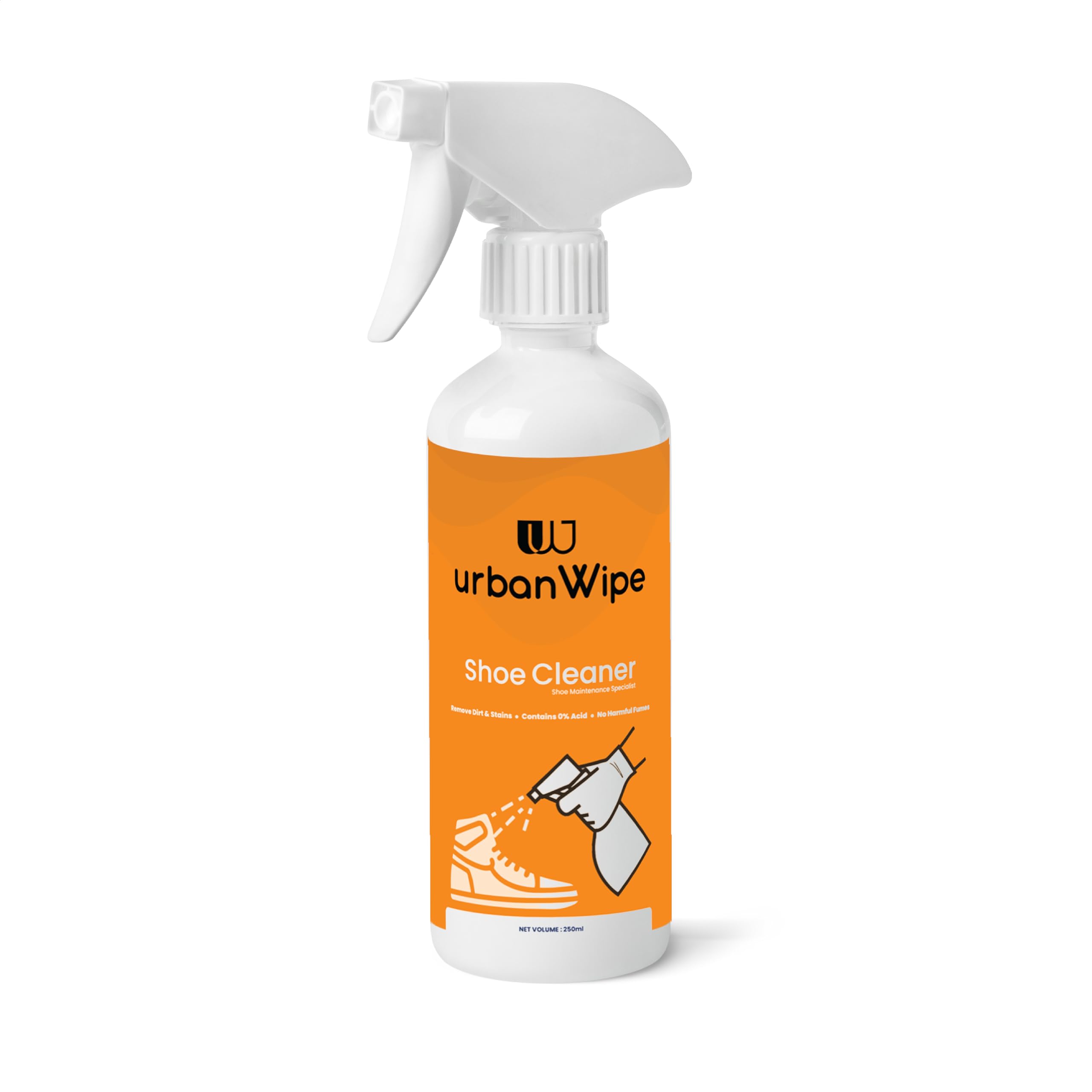 urbanWipe Eco-Friendly Sneakers & Sports Shoe Cleaner (500 ML) - Gentle Cleaning for Sneakers, Running Shoes & Athletic Footwear - Perfect for Gym, Sports & Everyday Use