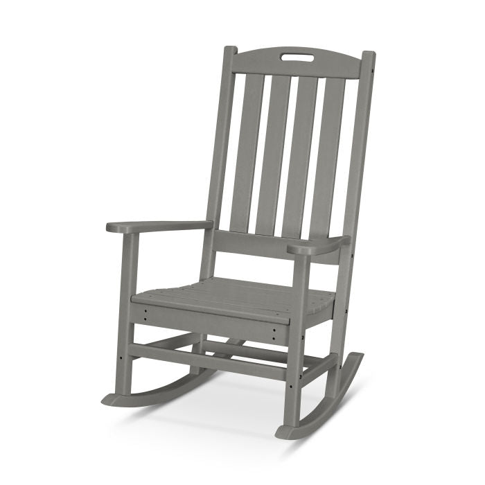 POLYWOOD Nautical Porth Rocking Chair - All-Weather Outdoor Furniture - Perfect for Patio, Deck, Garden & Porch Relaxation