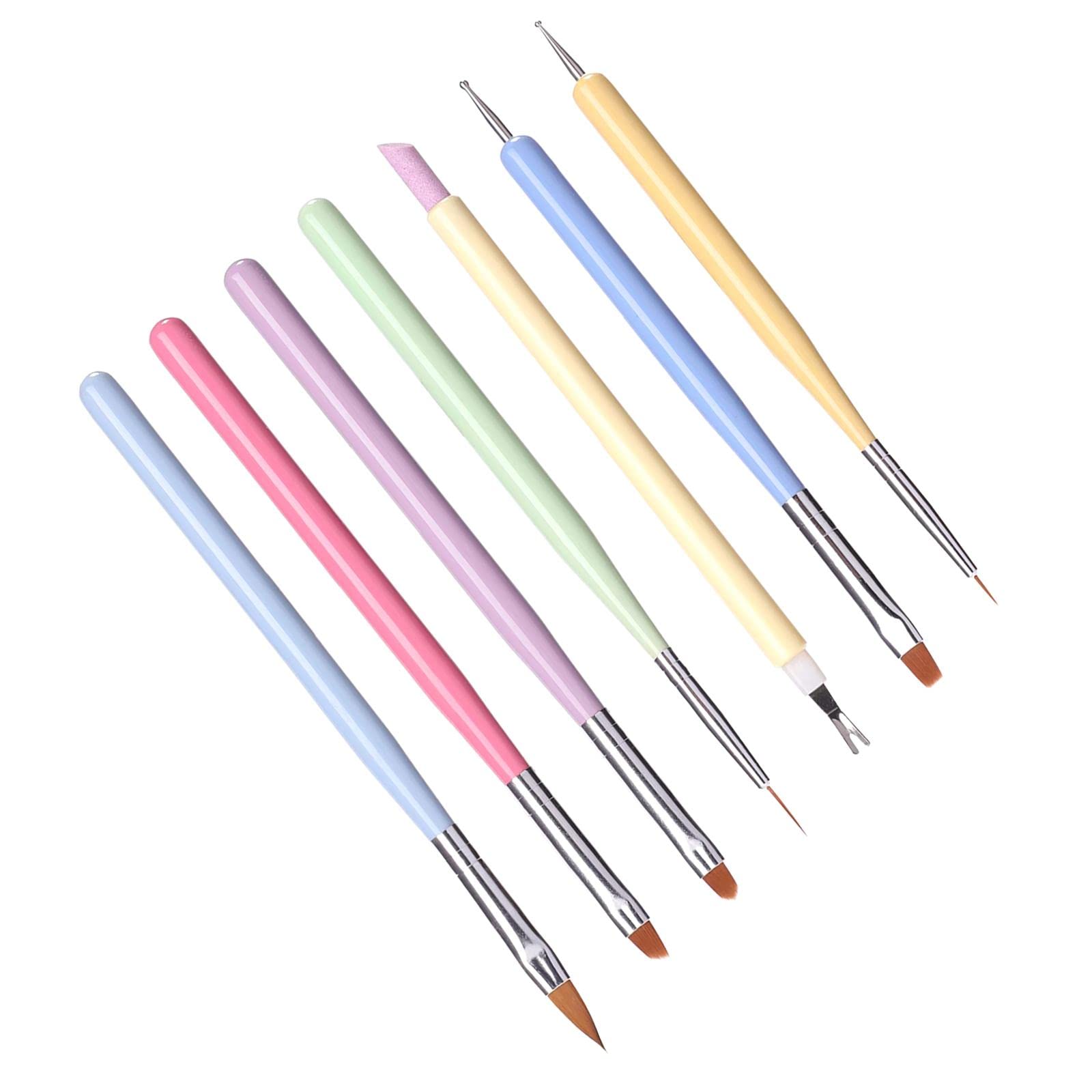 Harilla Brush Gel Nails - Professional Multifunctional Nail Art Brush Set for Dotting, Painting & Detailing | Perfect for DIY Manicures, Salon Nail Designs & Gel Polish Application