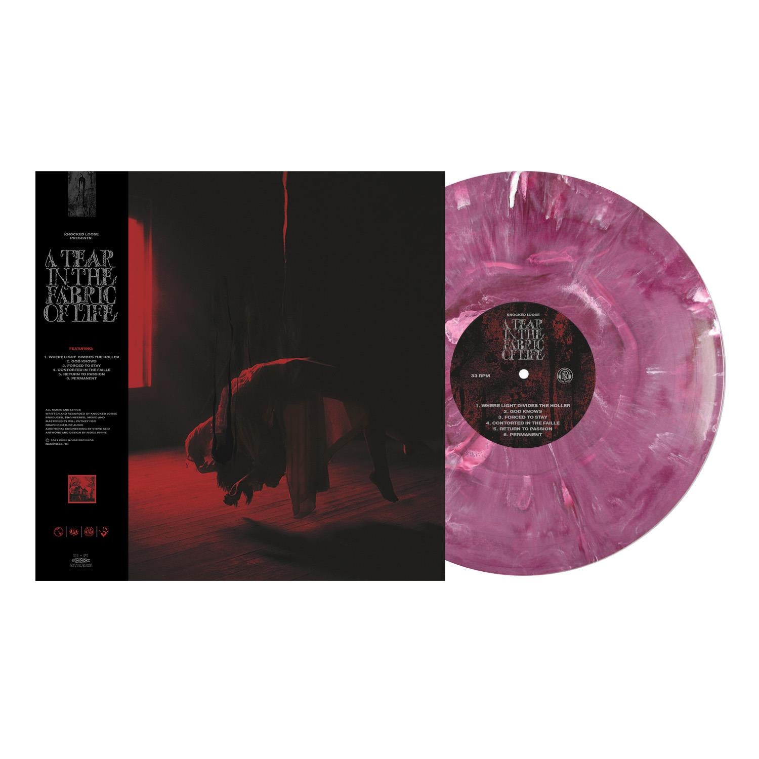 Limited Edition Merlot Deluxe Marble Vinyl Record - A Tear In The Fabric of Life | Collectible Music Album for Vinyl Enthusiasts & Home Decor