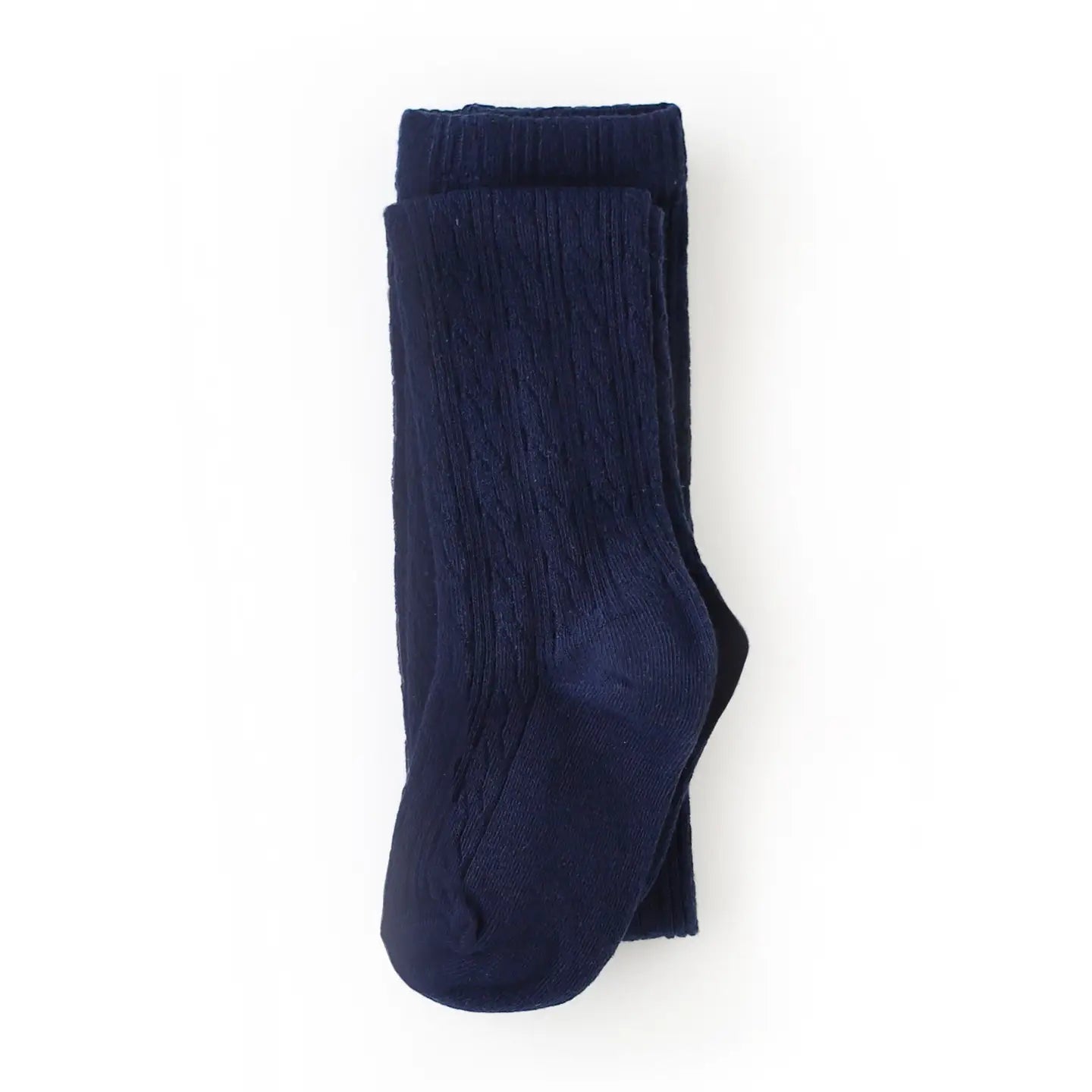 Navy Blue Cable Knit Tights for Women - Warm Winter Leggings with Textured Design - Perfect for Cold Weather, Layering Under Dresses, or Casual Outfits