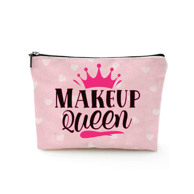 TheYaYaCafe Printed Quote Makeup Pouches - Waterproof Travel Toiletry Organizer Bag for Cosmetics & Accessories | Perfect for Vacation, Gym, and Daily Use