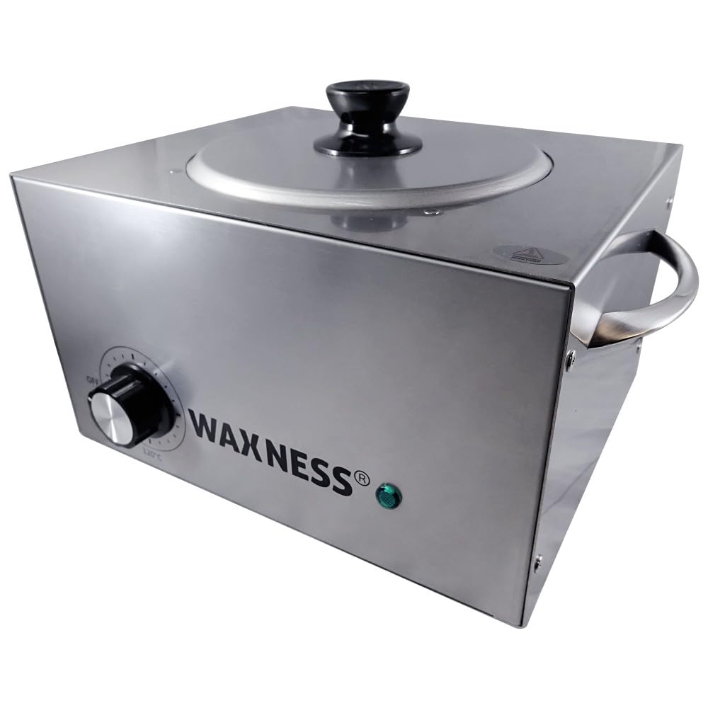 WN-6003 Professional Wax Warmer - 5.5 lb Capacity Stainless Steel Wax Heater for Salon & Spa, Perfect for Hair Removal, Depilation, and Beauty Treatments