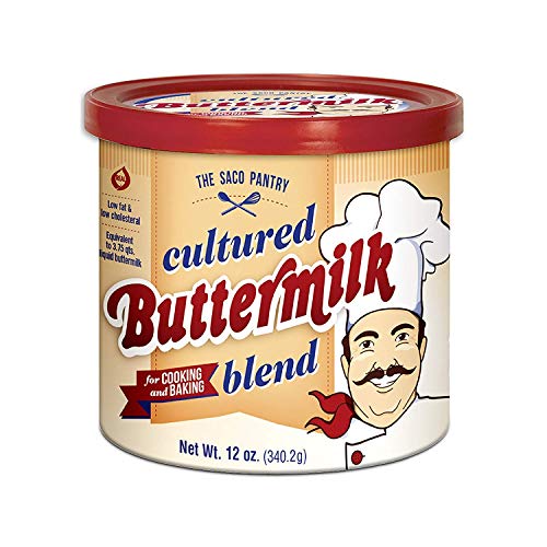 Premium Cultured Buttermilk Powder for Cooking & Baking - 12 oz (Pack of 4) | Perfect for Pancakes, Biscuits, Dressings & More