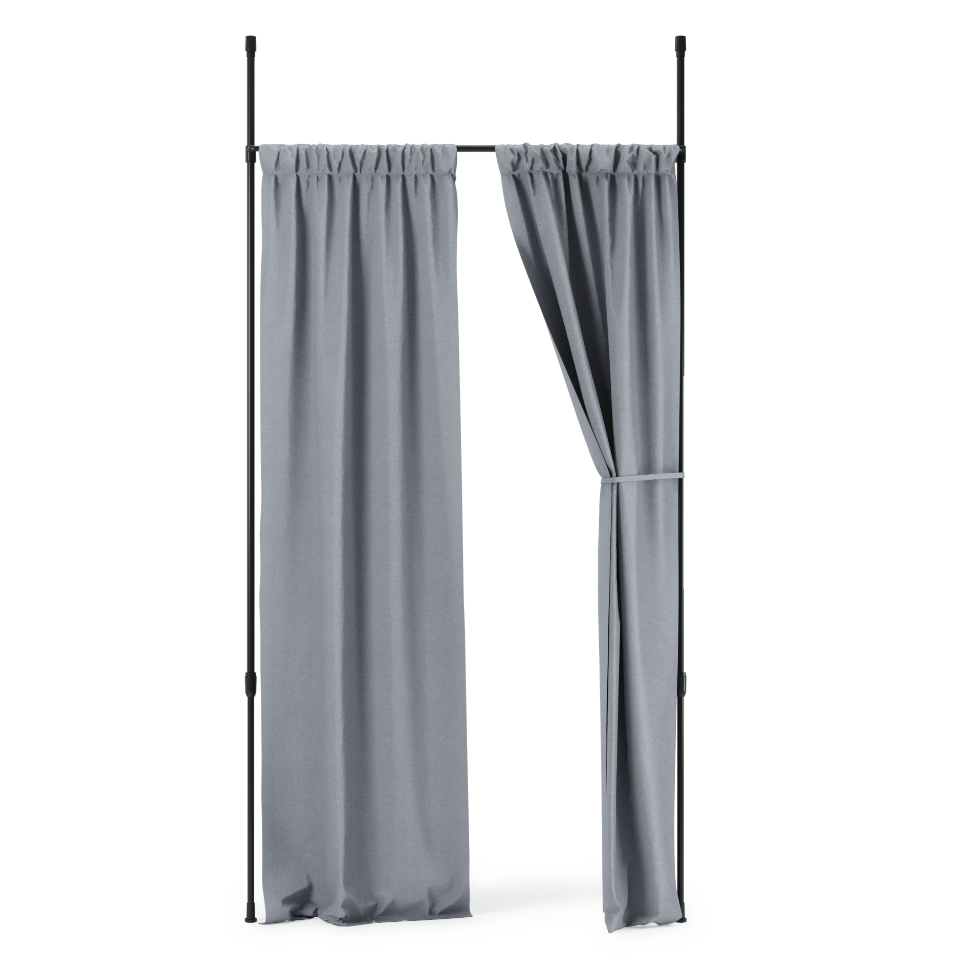 Adjustable Anywhere Tension Curtain Rod - No Drill Room Divider for Windows, Doors & Open Spaces - Perfect for Home, Office & Dorm Room Decor