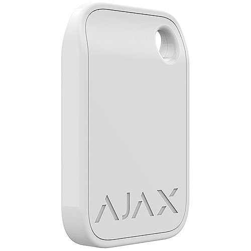 AJAX 42850.90.WH Contactless Key Fob - 100 Pack White RFID Keychain for Hotels, Offices & Access Control Systems