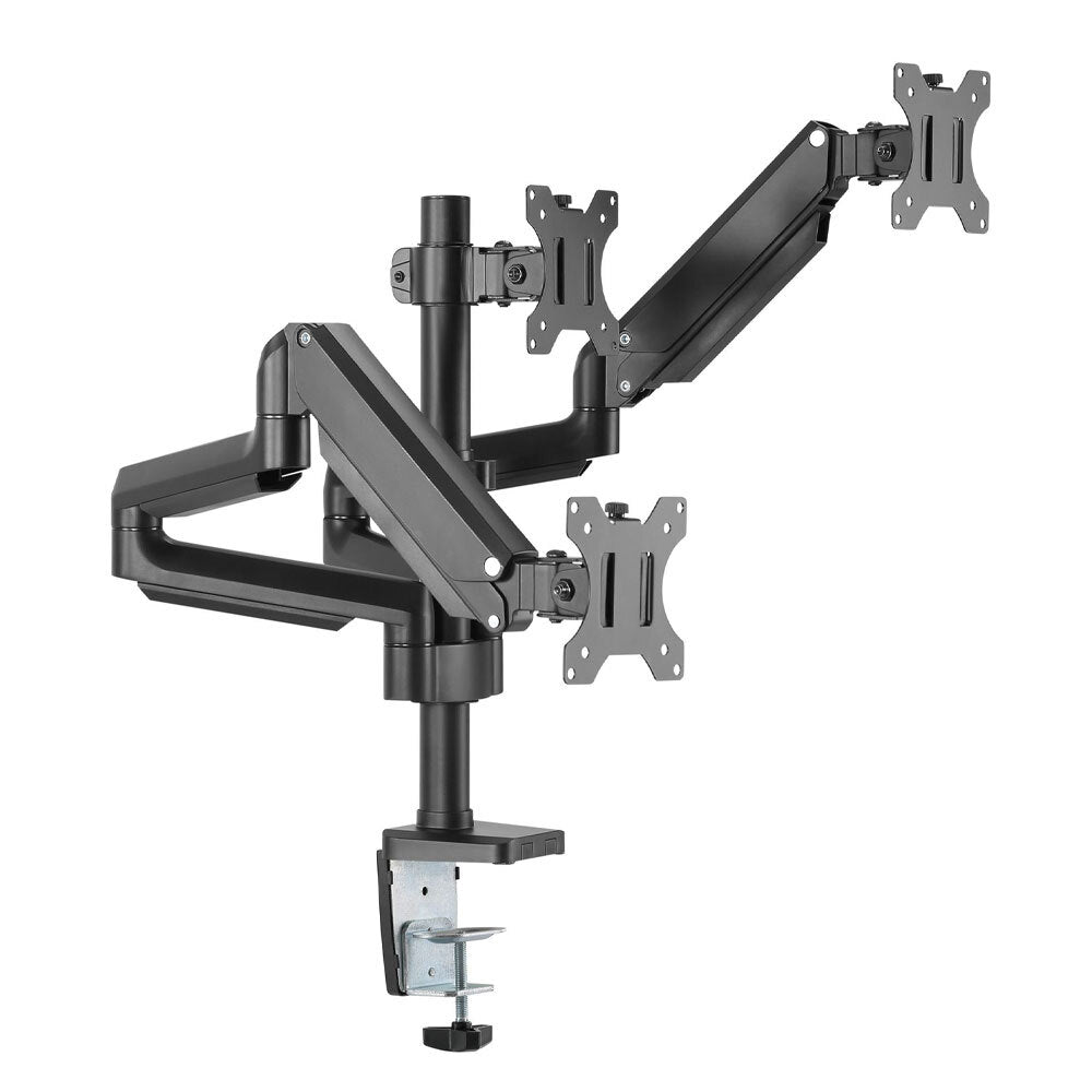 Activiva ErgoLife Triple Monitor Mount Stand with Gas Spring Arm - Adjustable VESA Compatible for 13-32