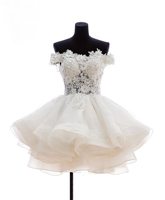 Elegant Mini Tulle Lace Short Prom Dress | Cute Homecoming Party Dress for Teens | Perfect for Prom Night, Homecoming Dance & Special Occasions