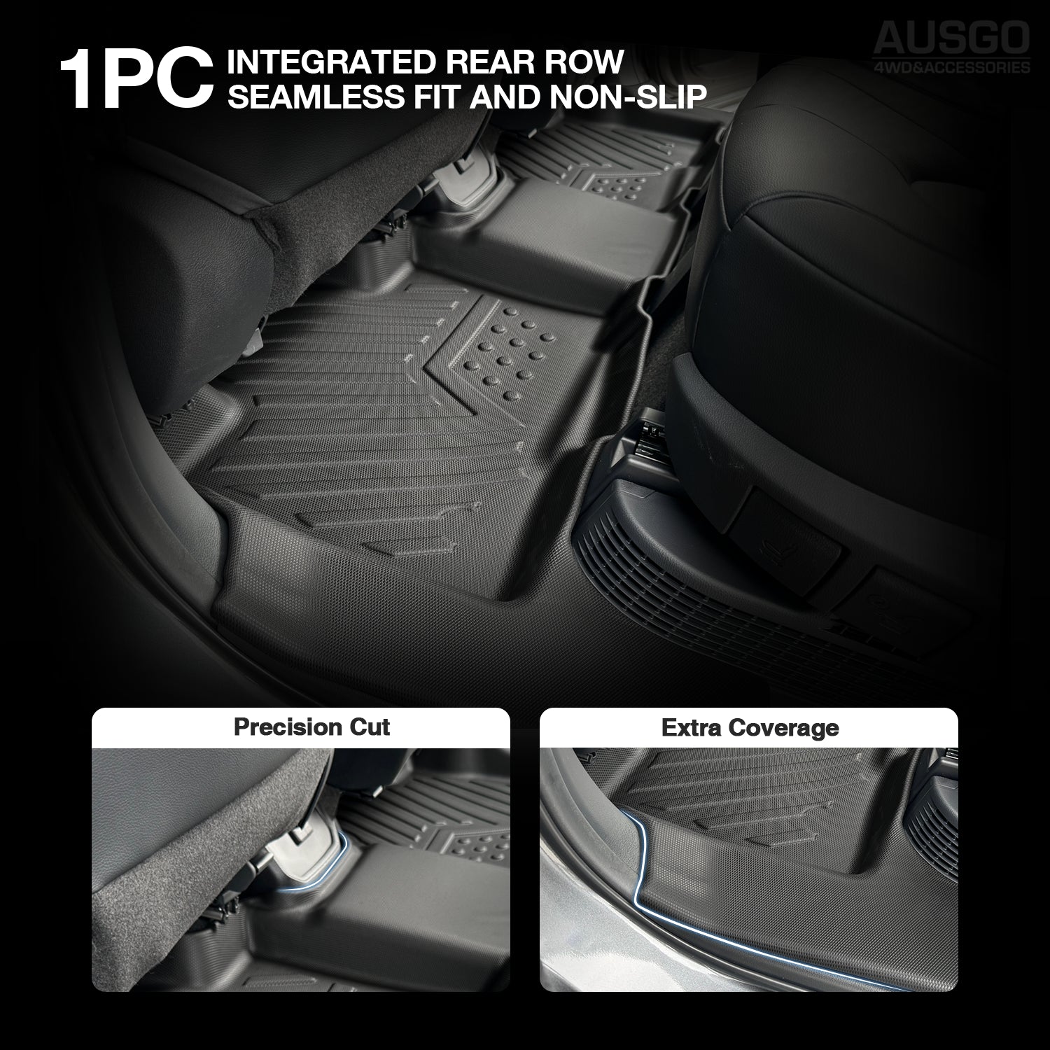 5D Custom Fit Car Floor Mats for Toyota Kluger 2021-2023 - Waterproof All-Weather Protection - Perfect for SUVs, Family Road Trips & Outdoor Adventures