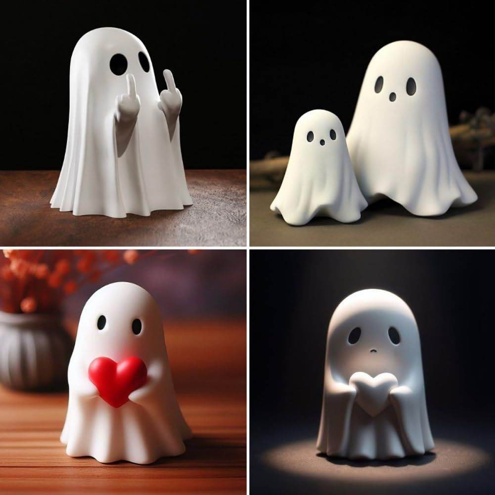 Spooky Unfriendly Ghost Halloween Decorations - Scary Party Supplies for Home, Yard & Haunted House Decor
