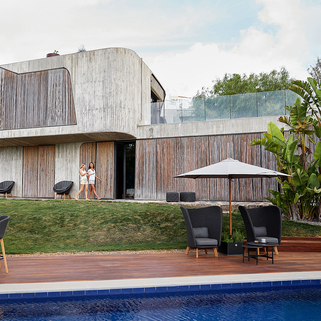 Classic Parasol by Cane Line Design Team - Stylish Outdoor Umbrella for Patio, Garden, and Poolside Shade