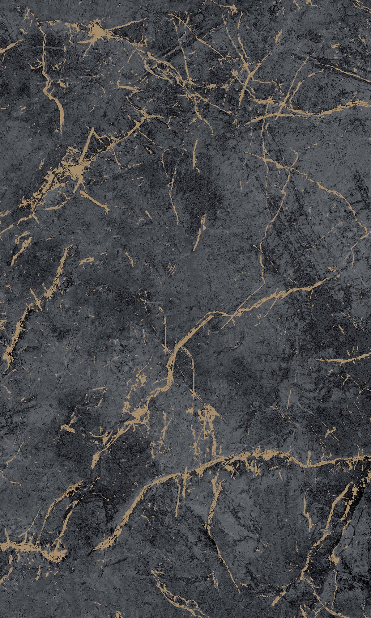 Charcoal Grey Cracked Marble Peel and Stick Wallpaper - Self-Adhesive Removable Wallpaper for Bedroom, Living Room, Kitchen - Waterproof & Easy to Install (Design R9813)