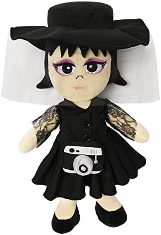 Beetlejuice Lydia Plush Stuffed Toy - Cute & Soft Collectible Doll for Halloween Decor, Movie Fans & Gift Giving
