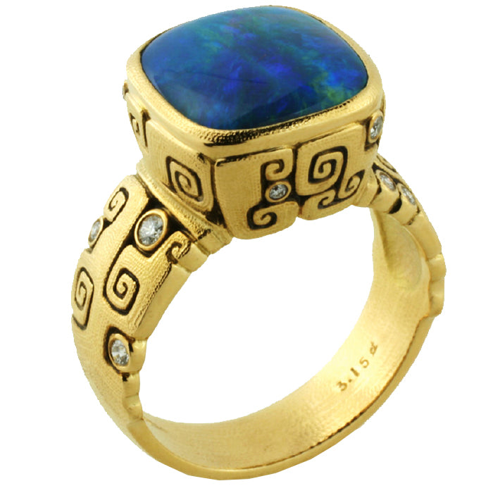 Alex Sepkus J's Garden Ring R 104M - Elegant Floral Design 14K Gold Ring for Women, Perfect for Weddings, Anniversaries & Special Occasions