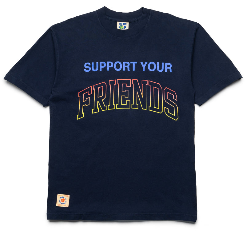 Kids of Immigrants Support Your Friends T-Shirt - Navy Blue Cotton Tee for Everyday Wear & Social Justice Support