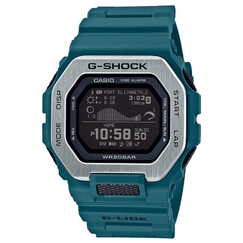 Casio G-Shock GBX-100-2 G-LIDE Solar-Powered Digital Sports Watch for Surfing, Swimming & Outdoor Activities - Black
