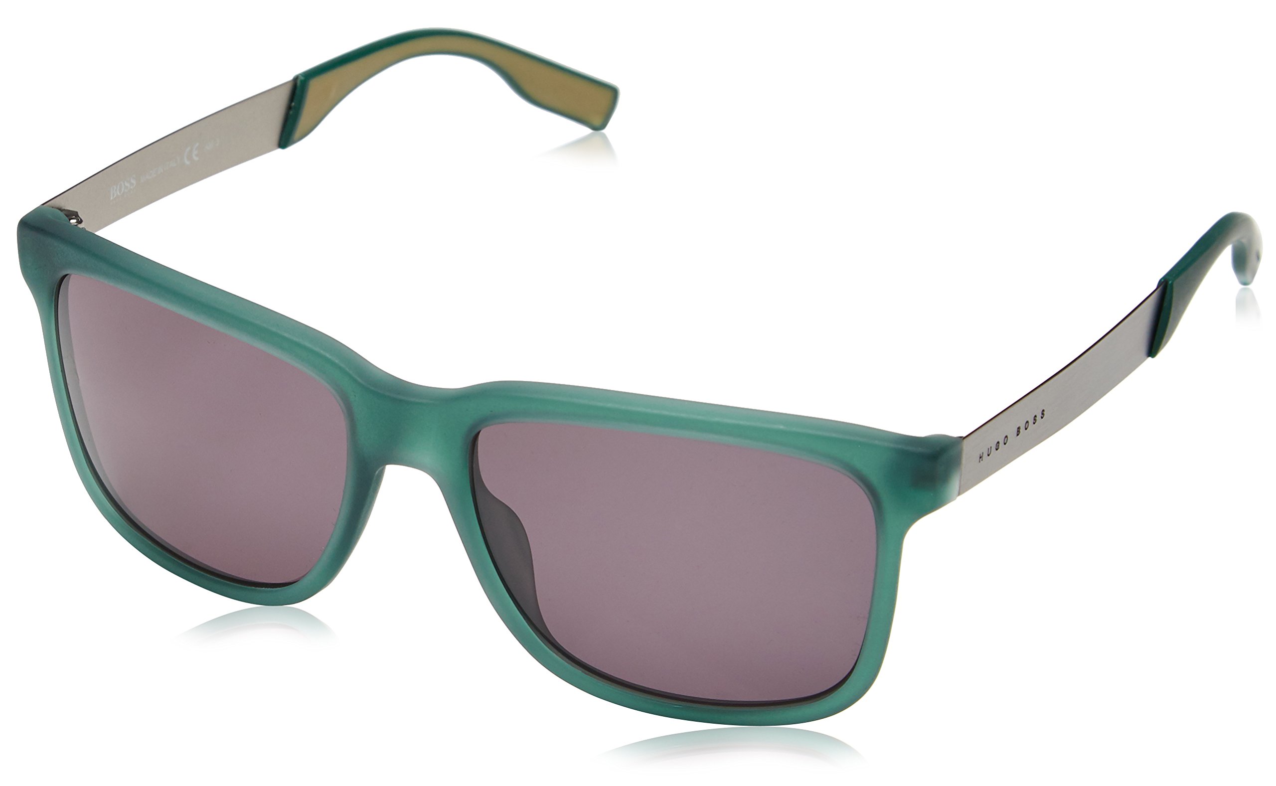BOSS by Hugo Boss Men's 0553/S Rectangular Polarized Sunglasses - UV Protection, Classic Style for Driving, Outdoor & Fashion Accessories