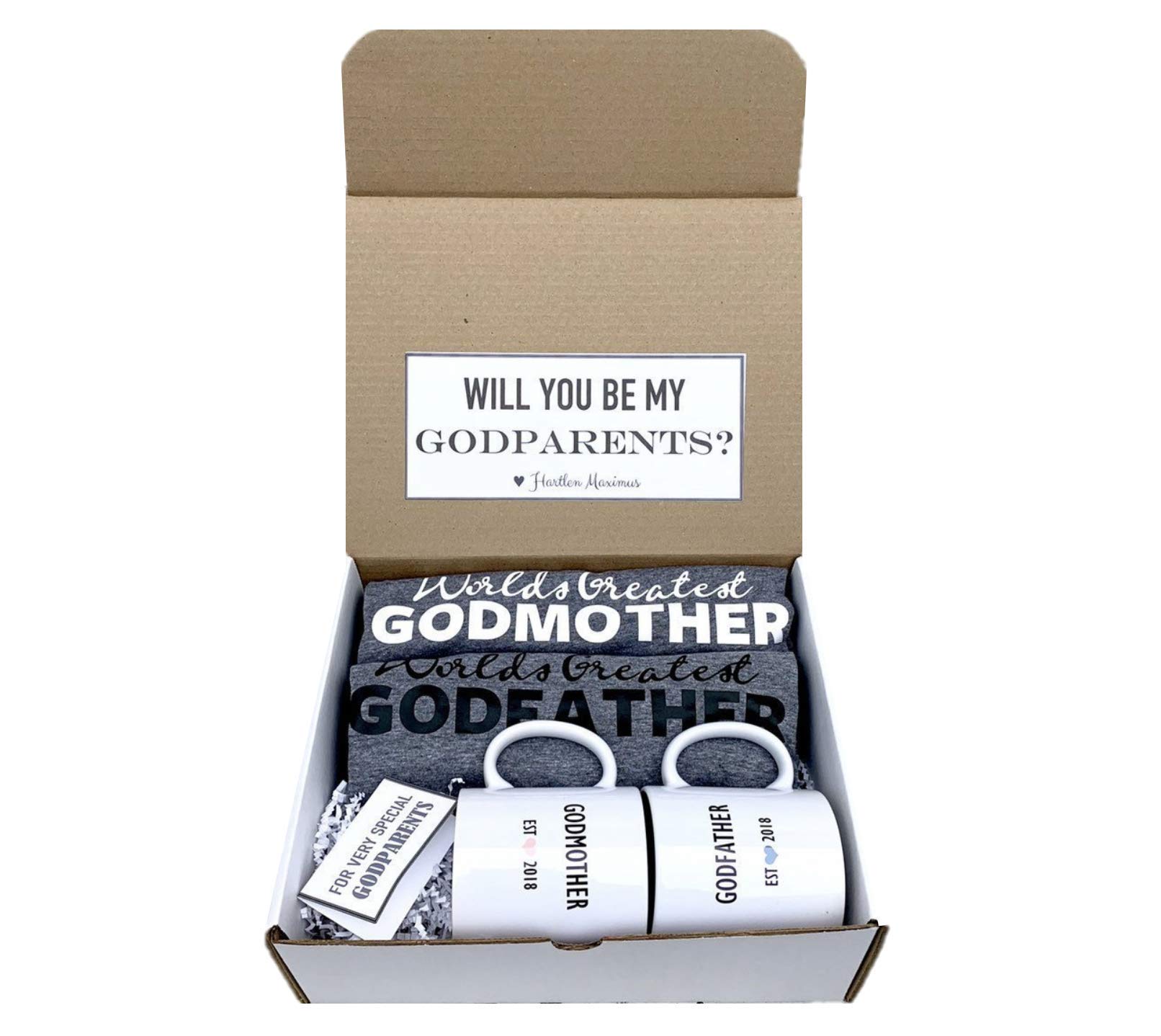 Personalized Godparent Gift Box - Engraved Godparents Keepsake - Perfect for Baptism, Christening & Special Occasions