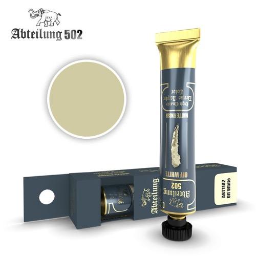 ABT1102 Off White Dense Acrylic Paint 20mL - Professional Artist Grade Acrylic Paint for Canvas Painting, DIY Crafts & Home Decor