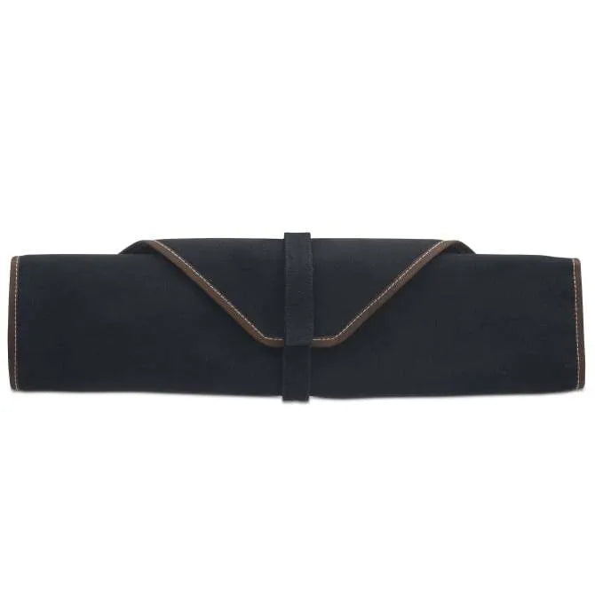 Boldric Black Canvas Knife Bag with 6 Pockets - Durable Multi-Pocket Storage for Chefs, Barbers & Artists | Perfect for Kitchen, Salon & Travel Use